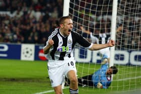 Craig Bellamy scores a dramatic Champions League winner over Feyenoord in November 2002.