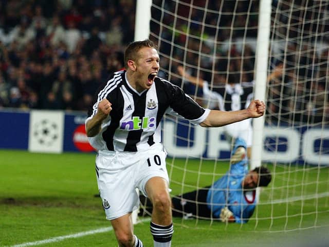 Craig Bellamy scores a dramatic Champions League winner over Feyenoord in November 2002.