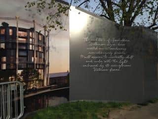 Redeveloped gas holders in London. Picture by Jean Stokes.