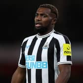 Newcastle United's Allan Saint-Maximin after coming off the bench against Arsenal on Tuesday night.