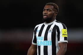 Newcastle United's Allan Saint-Maximin after coming off the bench against Arsenal on Tuesday night.