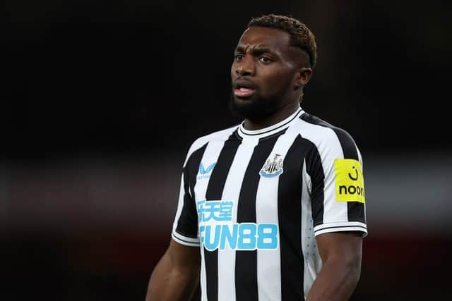 Newcastle United's Allan Saint-Maximin after coming off the bench against Arsenal on Tuesday night.