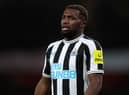 Newcastle United's Allan Saint-Maximin after coming off the bench against Arsenal on Tuesday night.