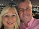 NHS worker Linda Lowe and partner Michael Donnelly.