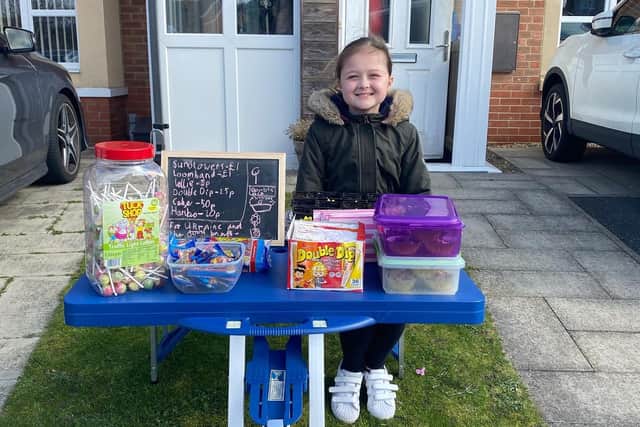 Katie Smith raising funds with her shop