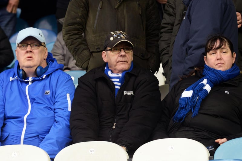 Wednesday fans at Hillsborough for the Reading game in February 2020.
