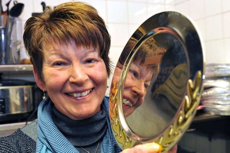 Gill Murray had every reason to smile in this photo. She was the 2012 Corned Beef pie competition winner but who can tell us more.