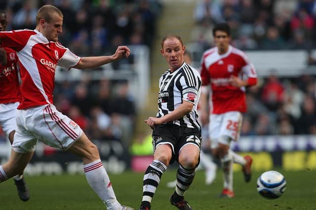 Nicky Butt of Newcastle in action during the Coca-Cola Championship match between Newcastle United and Middlesbrough at St James' Park on December 20, 2009 in Newcastle upon Tyne, England. (Photo by Stu Forster/Getty Images)