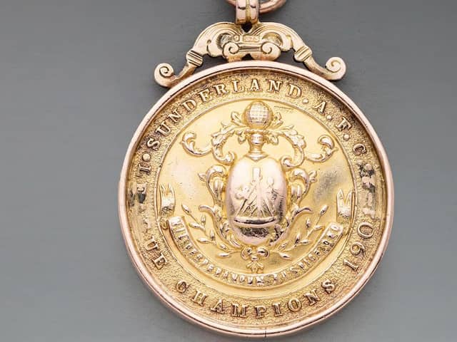 Jimmy Watson's medal had an estimated price of £5,000 - £6,000. Eventually the gavel went down at £19,280. Image from Graham Budd.