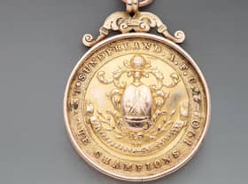 Jimmy Watson's medal had an estimated price of £5,000 - £6,000. Eventually the gavel went down at £19,280. Image from Graham Budd.