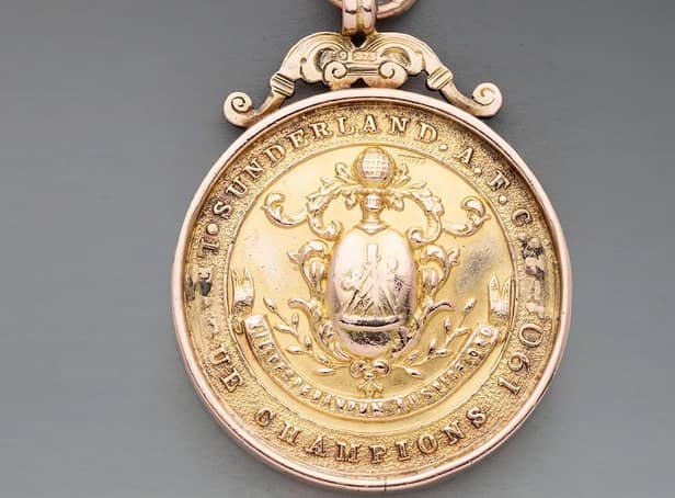 Jimmy Watson's medal had an estimated price of £5,000 - £6,000. Eventually the gavel went down at £19,280. Image from Graham Budd.