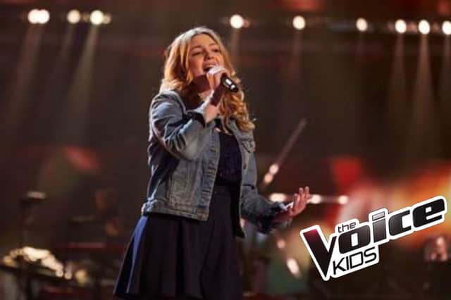 Savannah Lily appearing on The Voice Kids