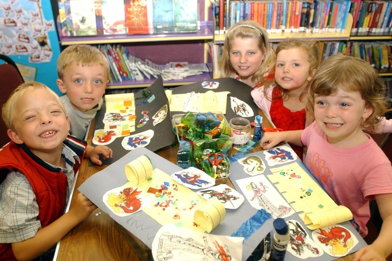 A craft session at West View Library in July 2009 and just look at how happy these youngster were to be involved.