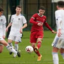 Joe Littlewood playing for Leeds Under-18s.