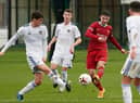 Joe Littlewood playing for Leeds Under-18s.