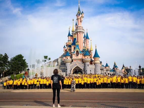 Stagecoach pupils performing in Disneyland Paris