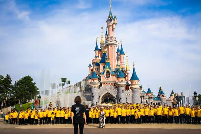 Stagecoach pupils performing in Disneyland Paris