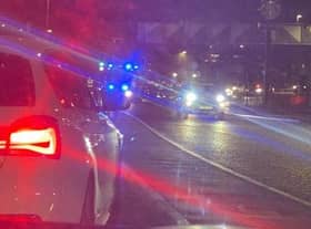Emergency services at the scene. Picture: Liam Walker