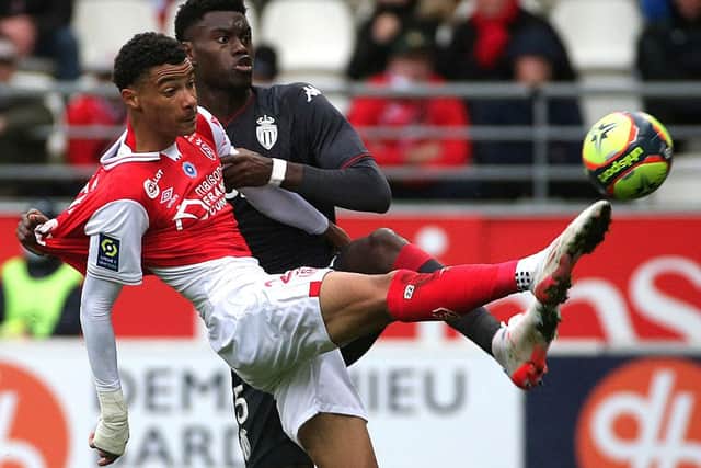 Monaco defender Benoit Badiashile has been linked with a move to Manchester United this summer (Photo by FRANCOIS NASCIMBENI/AFP via Getty Images)