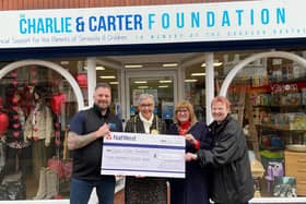 (L-R) Chris Howe, Cll Pat Hay Mayor of South Tyneside, Mrs Jean Copp mayoress of South Tyneside and Judith Graham