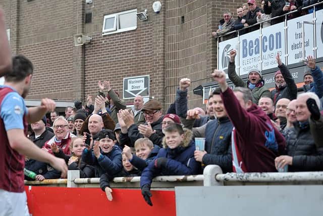 Fan Pics, South Shields Fc. 5-3 F C United of Manchester Northern Premier League 14-03-2020. Picture by FRANK REID