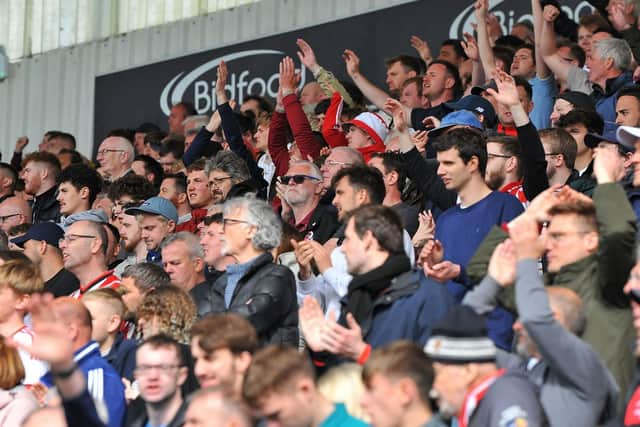 Sunderland fans at Plymouth. Picture by FRANK REID