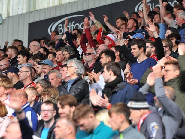 Sunderland fans at Plymouth. Picture by FRANK REID