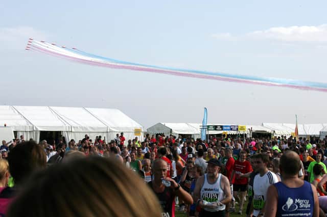 The Red Arrows have long been a part of the Great North Run tradition.