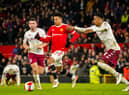 Jesse Lingard playing for Manchester United.