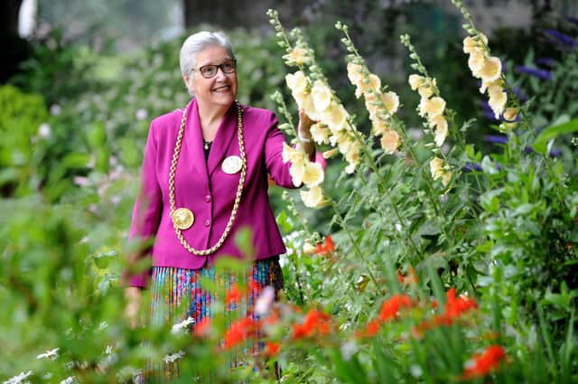 The Mayor Cllr Pat Hay visiting West Park, Jarrow, for Love Parks Week.