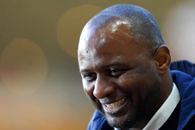 Crystal Palace manager Patrick Vieira. PA.