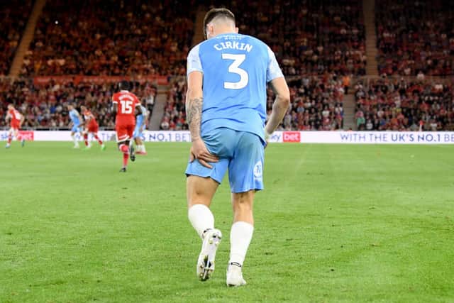 Cirkin picked up a hamstring injury during Sunderland's defeat at Middlesbrough. Picture by FRANK REID