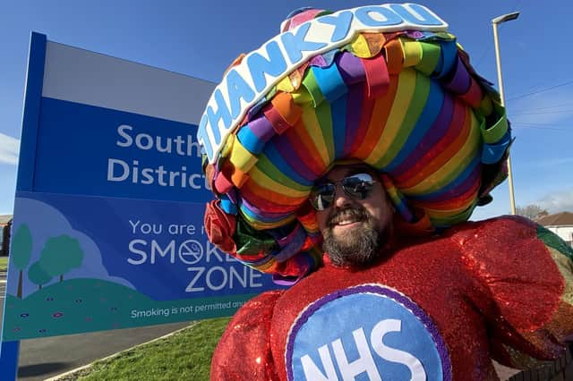 Colin Burgin-Plews who tackled a sponsored walk earlier this year to thank the NHS heroes who saved his life.