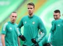 Newcastle United are reportedly weighing up a summer move for Celtic defender  Kristoffer Ajer.  (Photo by Ian MacNicol/Getty Images)