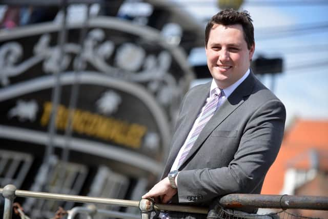 Tees Valley Mayor Ben Houchen, seen here visiting Hartlepool, made the announcement on Friday morning.