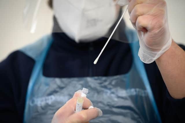 We take a look at the steps you follow to book a PCR test via the Government website. Picture: Getty Images.