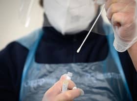 We take a look at the steps you follow to book a PCR test via the Government website. Picture: Getty Images.