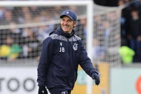 Bristol Rovers manager Joey Barton walks across the pitch prior to Sky Bet League Two match between Bristol Rovers and Northampton Town at Memorial Stadium on November 13, 2021 in Bristol, England. (Photo by Pete Norton/Getty Images)