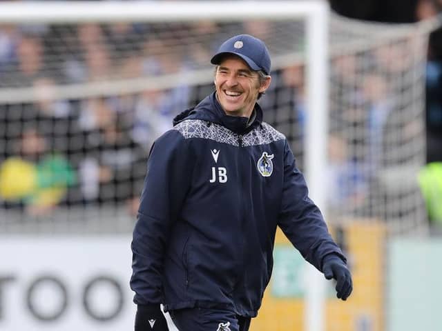 Bristol Rovers manager Joey Barton walks across the pitch prior to Sky Bet League Two match between Bristol Rovers and Northampton Town at Memorial Stadium on November 13, 2021 in Bristol, England. (Photo by Pete Norton/Getty Images)