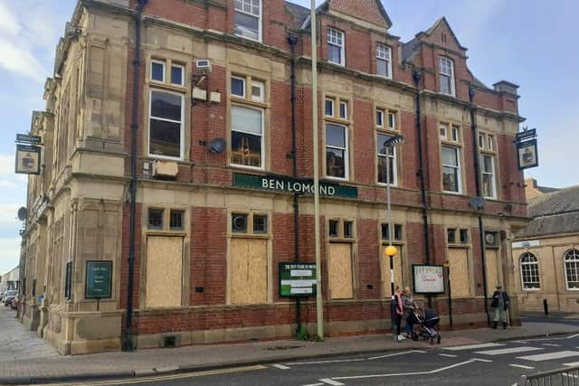 The Ben Lomond in Jarrow has been temporarily boarded up as a security measure during its during lockdown closure.