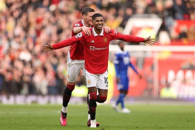 Marcus Rashford has been on fire for Manchester United recently (Photo by Richard Heathcote/Getty Images)