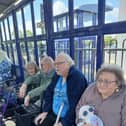 Residents Mary Robertson, Alan Hermiston, Bill Oliphant and Linda Tarron from HC-One’s Ashington Grange Care Home on train trip