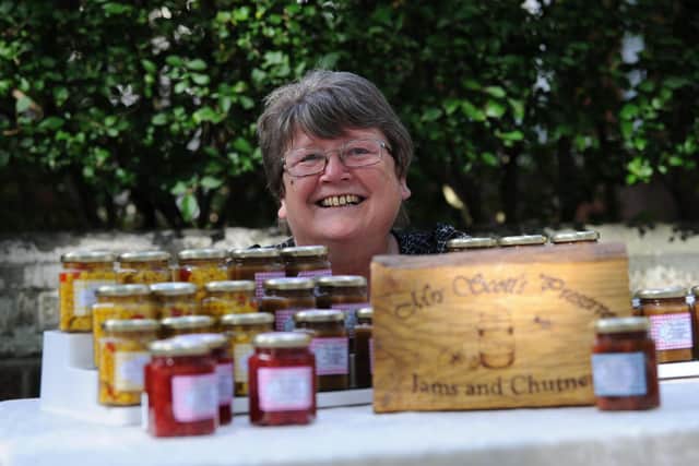 Cheryl Scott with her selection of jam and chutney at Westoe Village Fair.