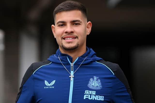 Bruno Guimaraes missed the game with Wolves and has been ruled-out of the trip to Anfield (Photo by Stu Forster/Getty Images)