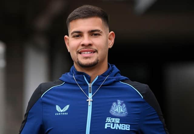 Bruno Guimaraes missed the game with Wolves and has been ruled-out of the trip to Anfield (Photo by Stu Forster/Getty Images)