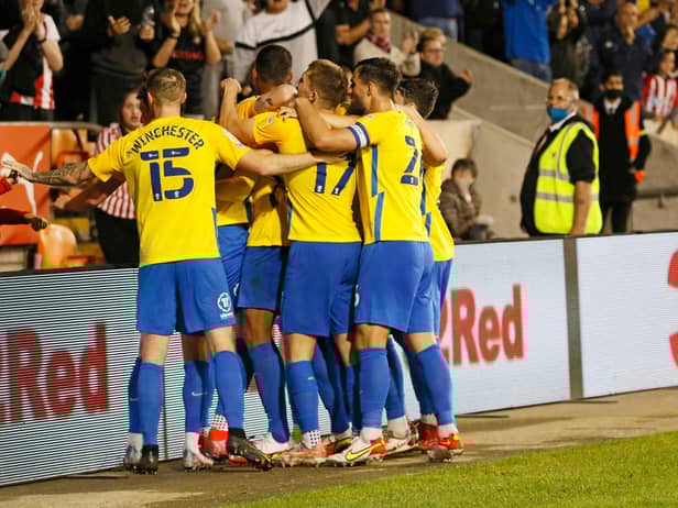 Sunderland celebrate Aiden O'Brien's second goal