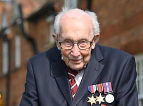 Captain Sir Tom Moore died in February 2021 after testing positive for coronavirus. Picture: Getty Images.