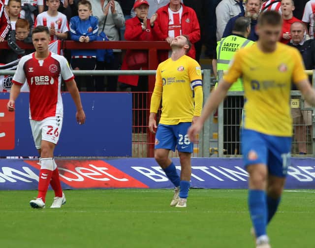 Aiden McGeady playing for Sunderland against Fleetwood.