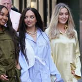 Little Mix -  Leigh-Anne Pinnock, Jade Thirlwall and Perrie Edwards - pictured arriving at the studios of Global Radio in London at the end of last month. Picture by PA.
