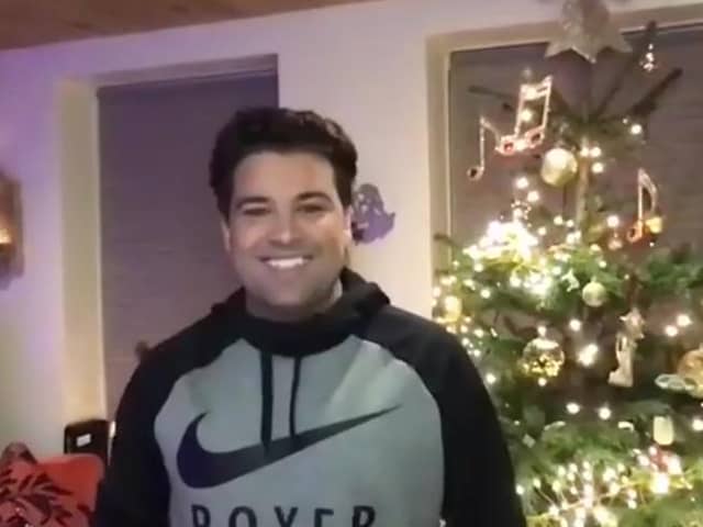 X Factor winner Joe McElderry took part in a Facebook live video to support the Cancer Connections' 12 Layers of Christmas.